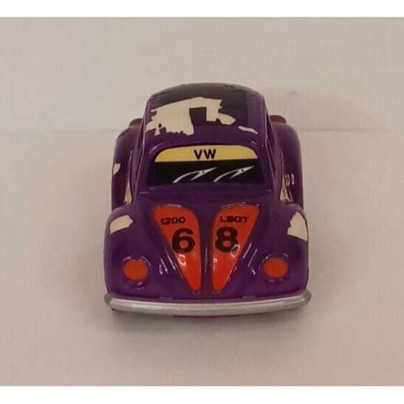 Tonka Volkswagon Beetle Penny Racer Pull Back VW (Tested) Purple Paint Has Wear - Picture 5 of 10